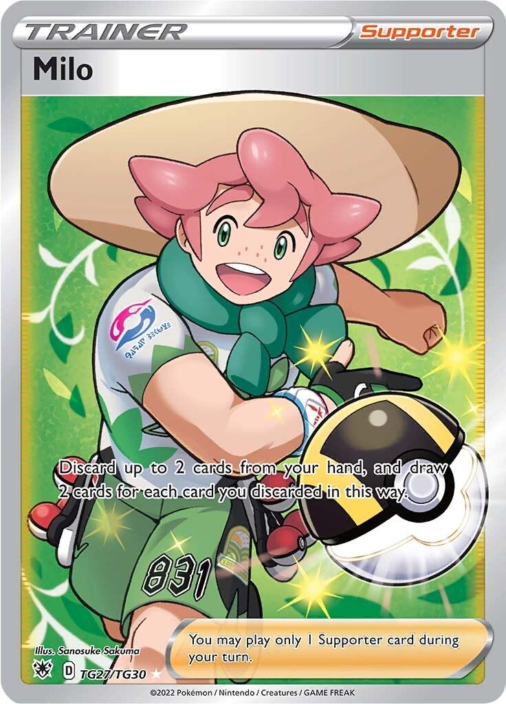 Astral Radiance Milo Pokémon card